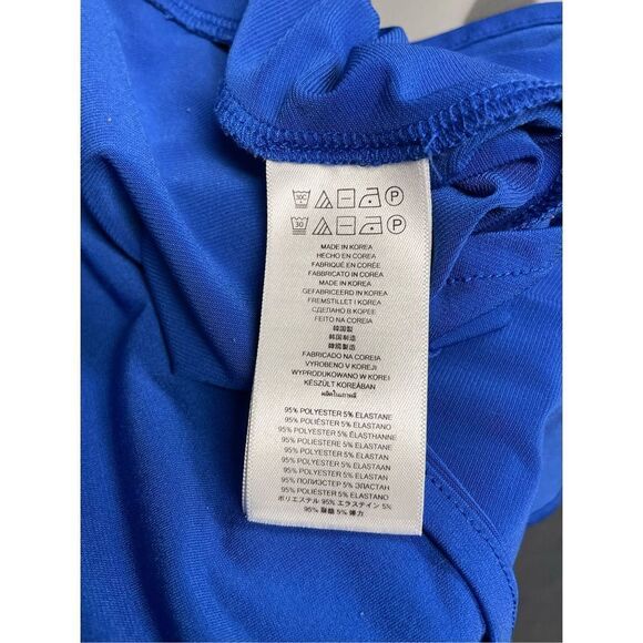 Michael Kors Blue Tank Top with Gold Chain Size X-Small - Picture 8 of 8